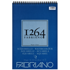 Альбом для акварелі на спіралі, А3, 30л., 300 г/м2, СР, 25% бавовна, 1264 Fabriano