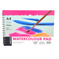 Альбом для акварелі, А4, 100% бавовни, 230 г/м2, 20 л. на спіралі, Скетчбук Art Nation