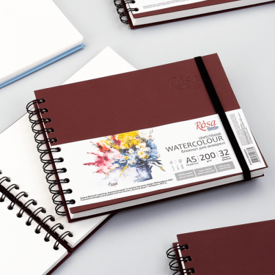 Акварельний блокнот, А5, 32 л. ROSA 169205511