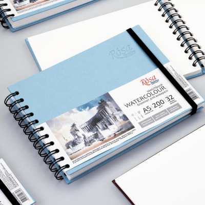 Акварельний блокнот, А5, 32 л. ROSA 169205512