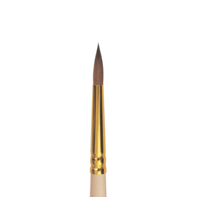 Колонок круглий, № 1.5, Roubloff 1110, коротка ручка, художній пензель