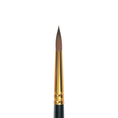 Колонок круглий, № 1, Roubloff 1115, коротка ручка, художній пензель
