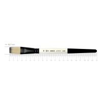 Кисть для акварели и гуаши плоская, № 10, синтетика BREEZE 1226F ROSA