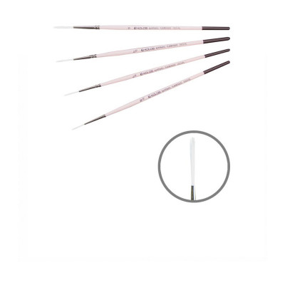 Синтетика лайнер, № 2/0, KOLOS 1023RL Flamingo, короткая ручка, художественная кисть