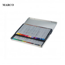 Набір кольорових олівців, 50 шт. в металевому пеналі, Marco Raffine 7100-50TN
