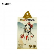 Набір кольорових олівців, 12 шт., Marco ColorCore 3130-12CB
