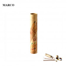 Набір кольорових та графітних олівців, 12 шт., Marco Natural 6810-15CY