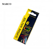 Набор цветных мини карандашей, 6 цветов, Marco Superb Writer mini. 4100H-6CB