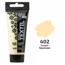 Кремова акрилова фарба для тканин, 60 мл., ROSA Talent