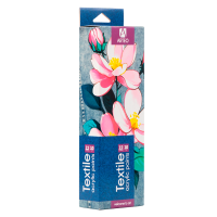 Набір акрилових фарб по тканині, 12 кольорів по 10 мл., матові, Flowers Arteo