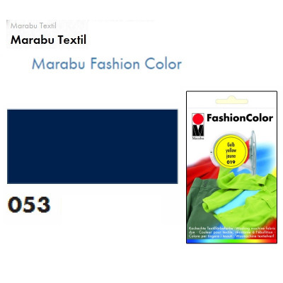 Барвник для тканини, Темно-синій, 30 г., для ручного або машинного фарбування, 053 Marabu