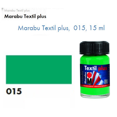 Французская зеленая акриловая краска Marabu, 15 мл, для темных тканей и кожи 171539015
