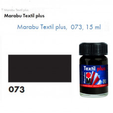 Черная акриловая краска Marabu, 15 мл, для темных тканей и кожи 171539073