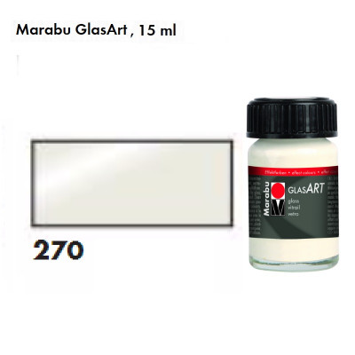 Белая жемчужная, Marabu-GlasArt, 15мл, на основе растворителя
