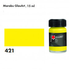 Лимонна вітражна фарба, 15 мл., на основі розчинника, Marabu GlasArt