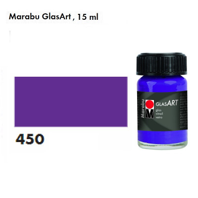 Фіолетова вітражна фарба, 15 мл., на основі розчинника, Marabu GlasArt