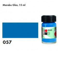 Синя вітражна фарба, 15 мл., на водній основі, Marabu Glas 130639057