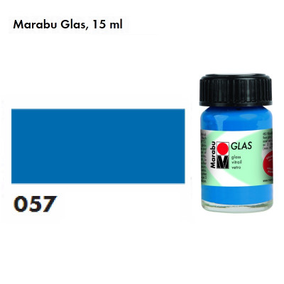 Синя вітражна фарба, 15 мл., на водній основі, Marabu Glas 130639057