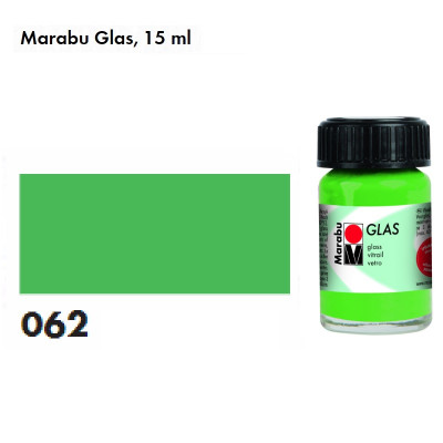 Зелена світла вітражна фарба, 15 мл., на водній основі, Marabu Glas 130639062