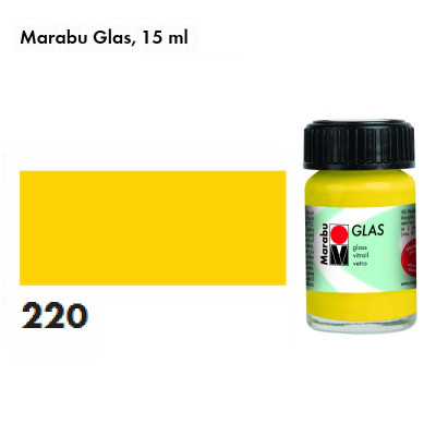 Жовта вітражна фарба, 15 мл., на водній основі, Marabu Glas 130639220
