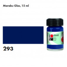 Синя темна вітражна фарба, 15 мл., на водній основі, Marabu Glas 130639293