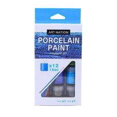 Набір фарб для скла, кераміки 12 шт. по 15 мл. PC1215 Art Nation