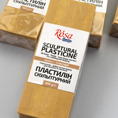 Тілесний пластилін скульптурний 400г. ROSA 501305