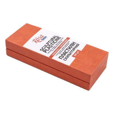 Теракотовий пластилін скульптурний 400г. ROSA 501306