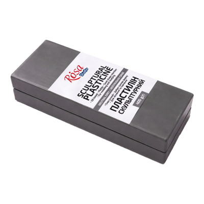 Сірий пластилін скульптурний 400г. ROSA 501307