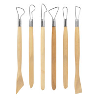 Набір інструментів 6 шт. для скульптури, ліплення та гончарства 11109 DK ART