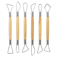 Набір інструментів 6 шт. для скульптури, ліплення та гончарства 11116 DK ART