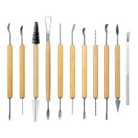 Набір інструментів 11шт. для скульптури, ліплення та гончарства 11512 DK ART